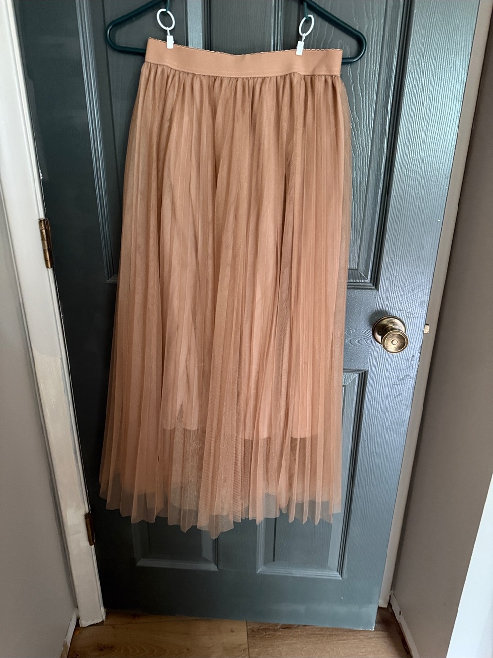SHEIN Camel Maxi Tulle Skirt